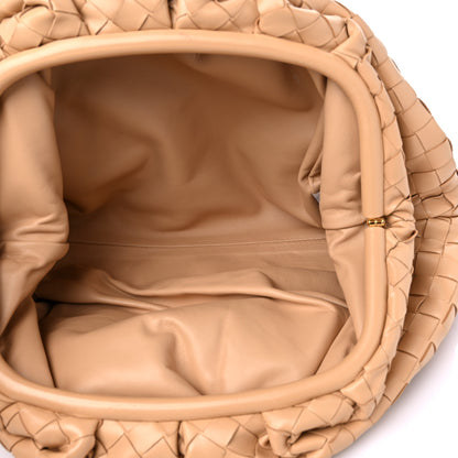 Bottega Veneta Nappa Maxi Intrecciato The Pouch Oversized Clutch Almond 5 of 10
