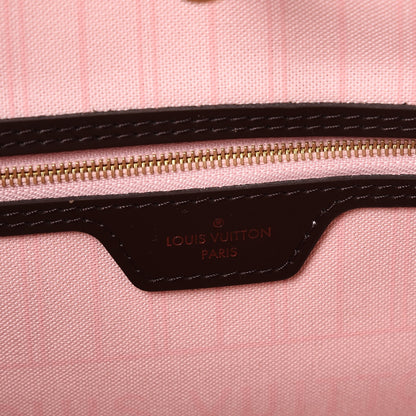 Louis Vuitton Damier Ebene Neo Neverfull MM Rose Ballerine 7 of 8