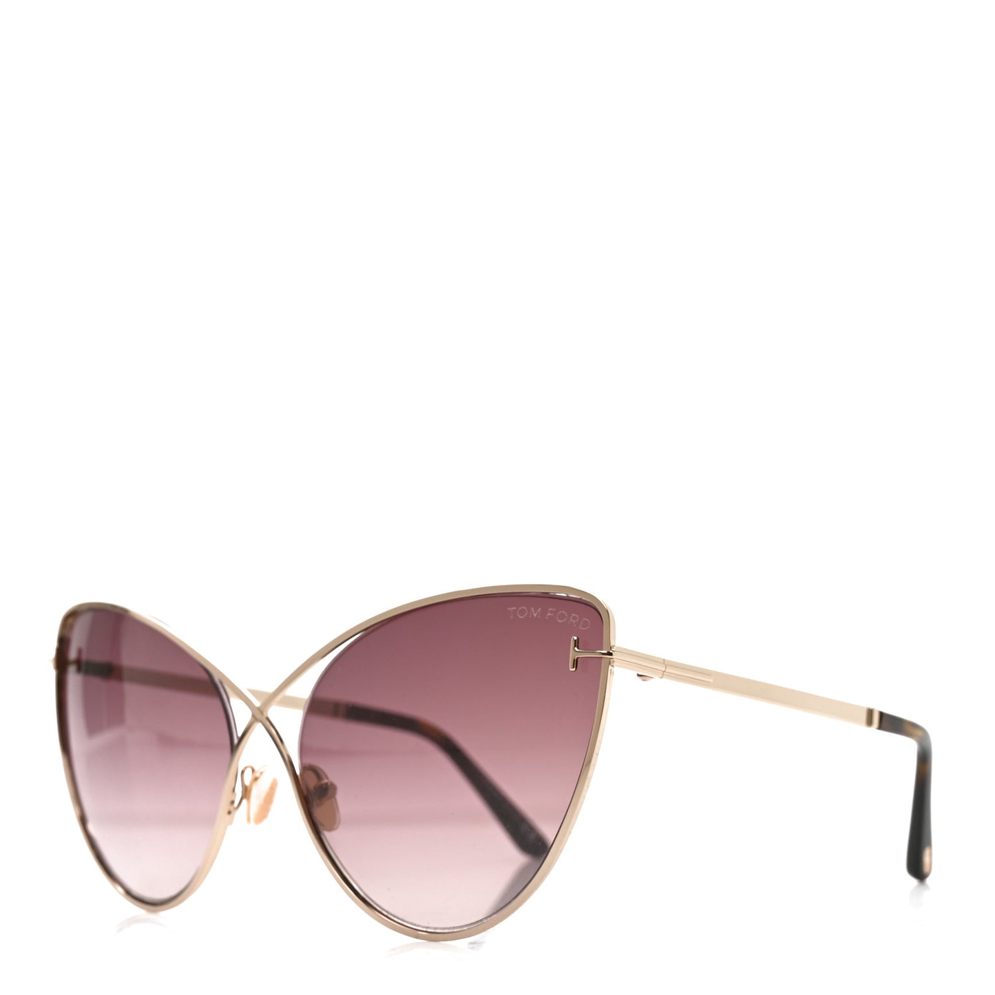 Metal Leila Cat Eye Sunglasses TF786 Gold