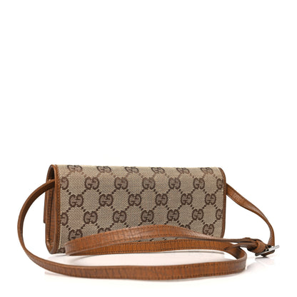 Gucci Monogram Bamboo Bar Clutch Dark Brown 3 of 10