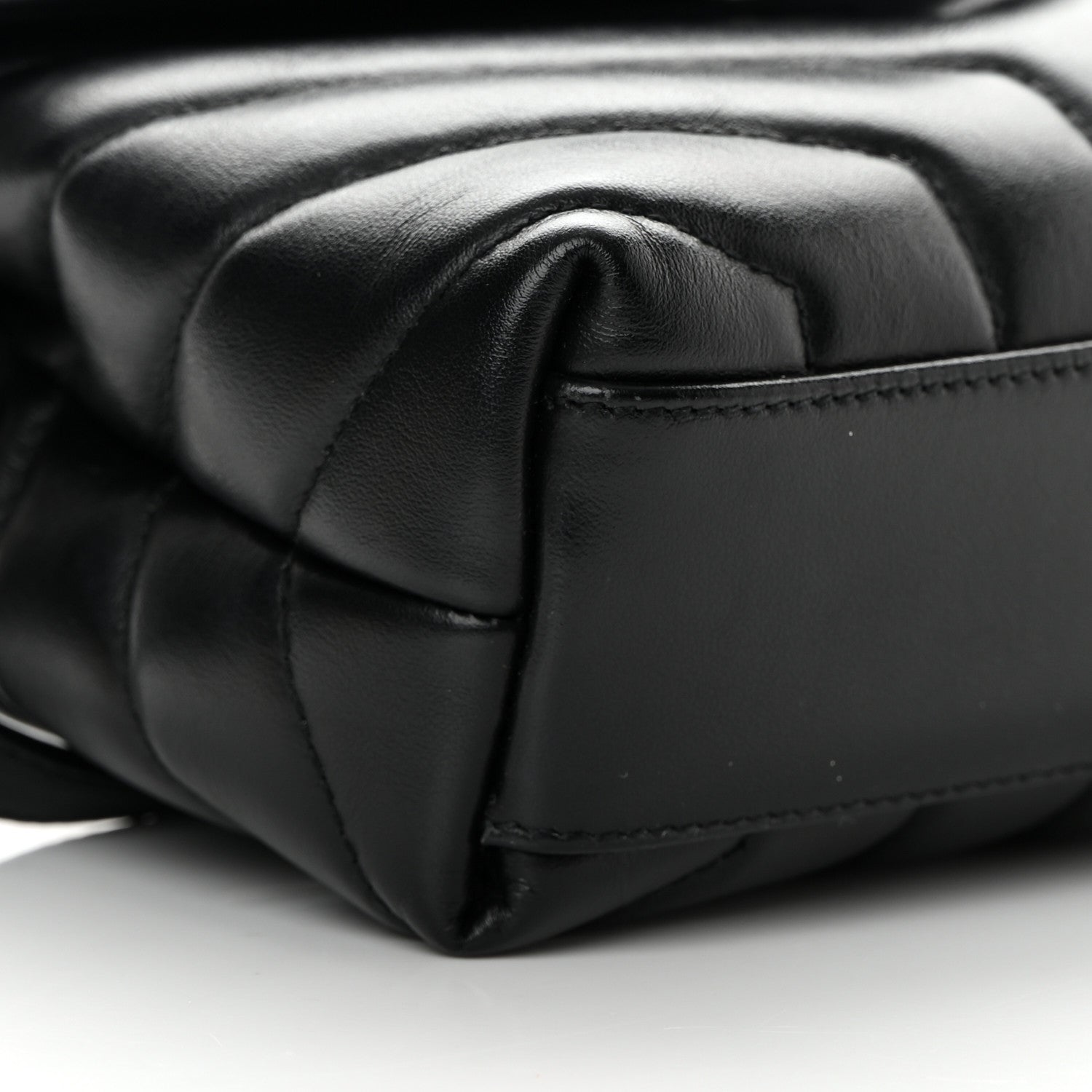 Saint Laurent Calfskin Y Quilted Monogram Toy Loulou Crossbody Bag Black 9 of 14