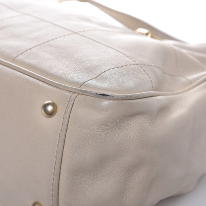 Chanel Calfskin Square Stitched Tote Ivory 11 of 15