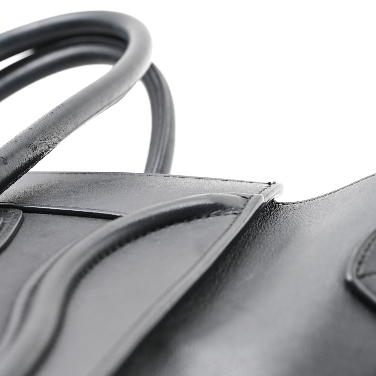 Celine Smooth Calfskin Micro Luggage Black 10 of 11
