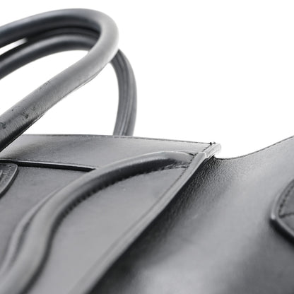 Celine Smooth Calfskin Micro Luggage Black 10 of 11
