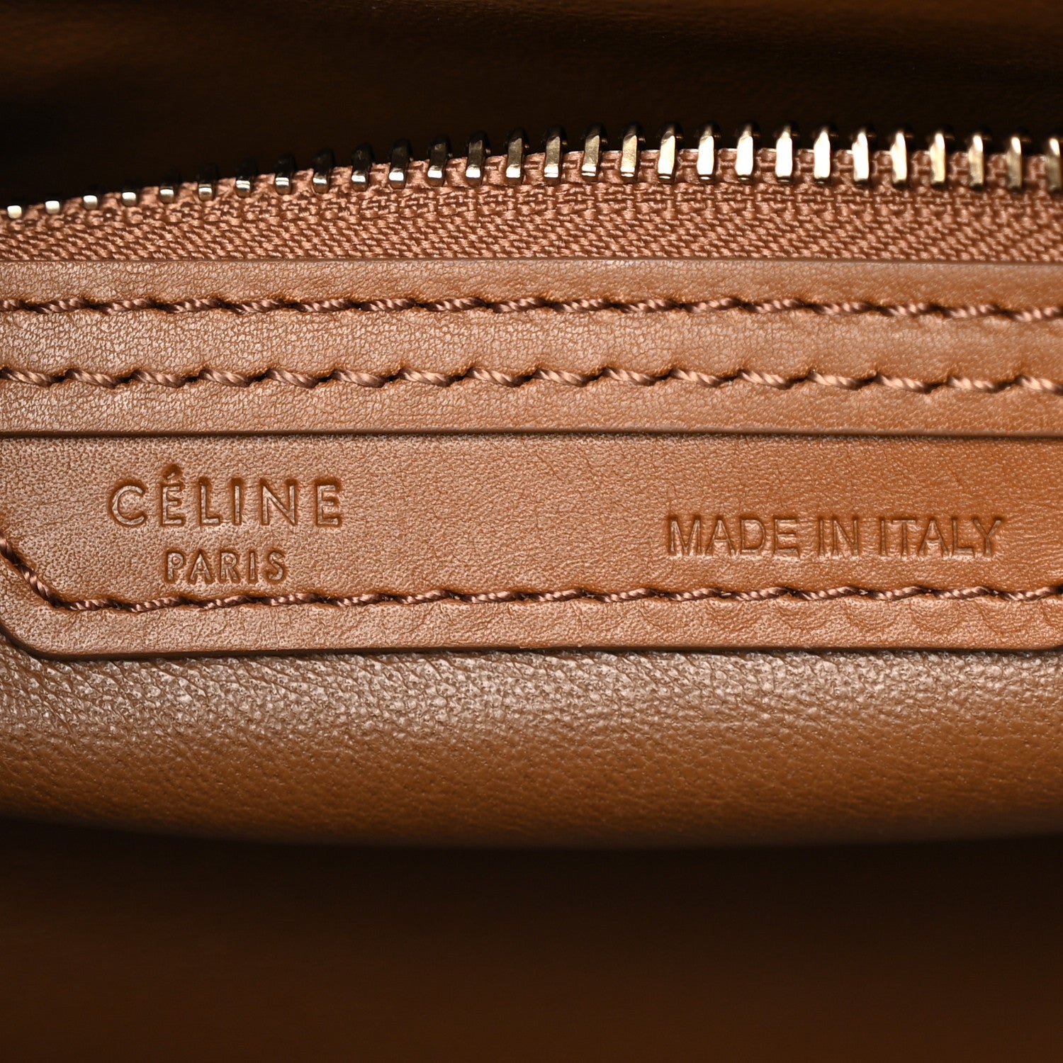 Celine Satin Calfskin Mini Tri-Color Luggage White Brown 6 of 13