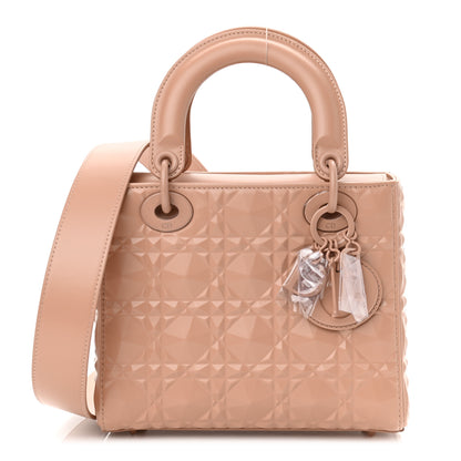 Christian Dior Calfskin Cannage Diamond Small My ABCDior Lady Dior Rose Des Vents 1 of 10