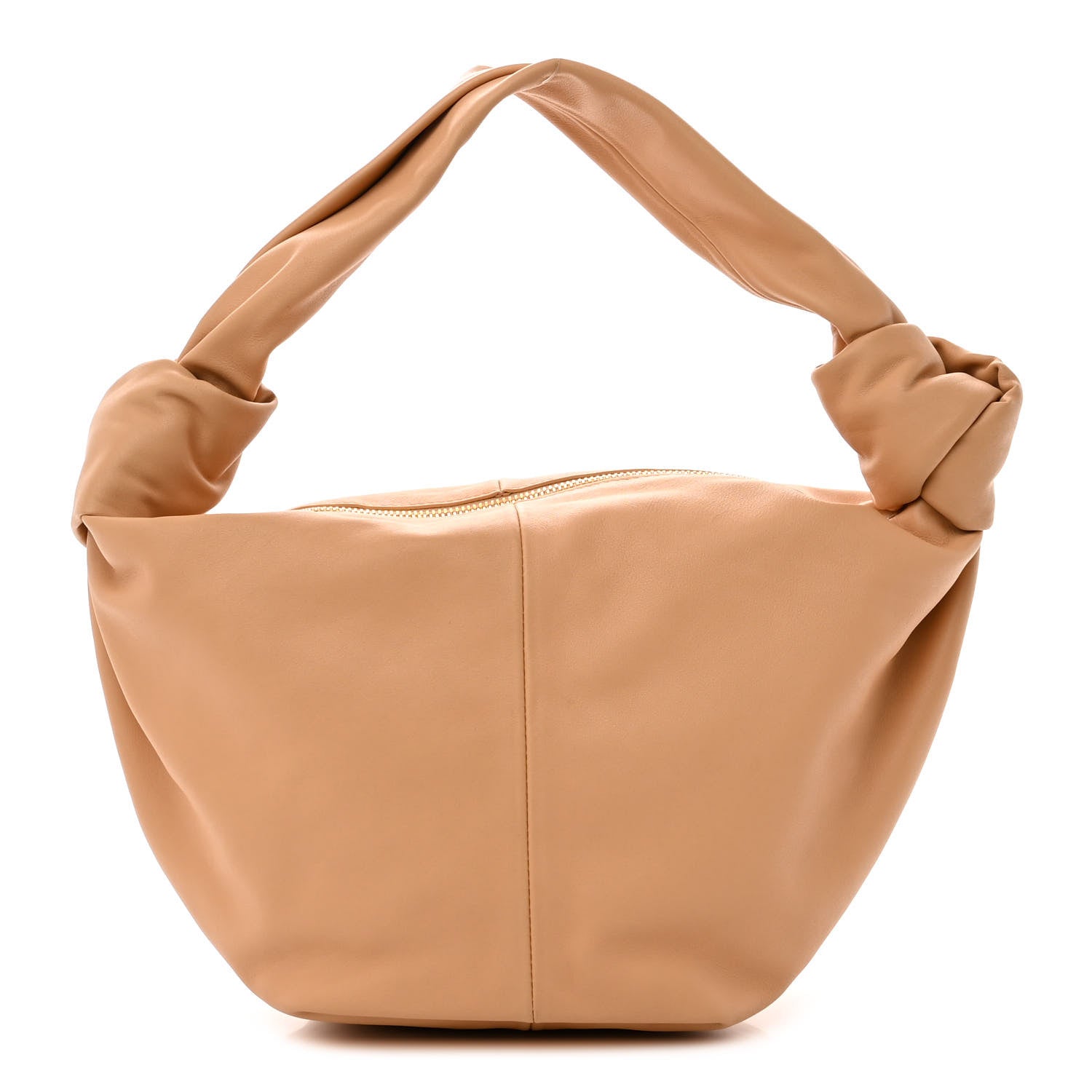 Bottega Veneta Calfskin Mini Double Knot Bag Almond 1 of 10