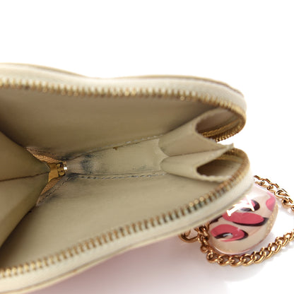 Louis Vuitton Vernis Leopard Coeur Heart Coin Purse Blanc Corail 4 of 6