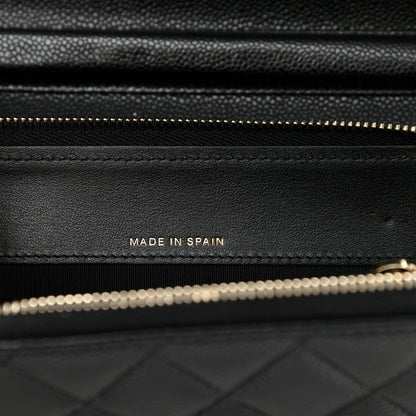 Chanel Caviar Quilted Boy Phone Holder Wallet On Chain Black 7 of 14