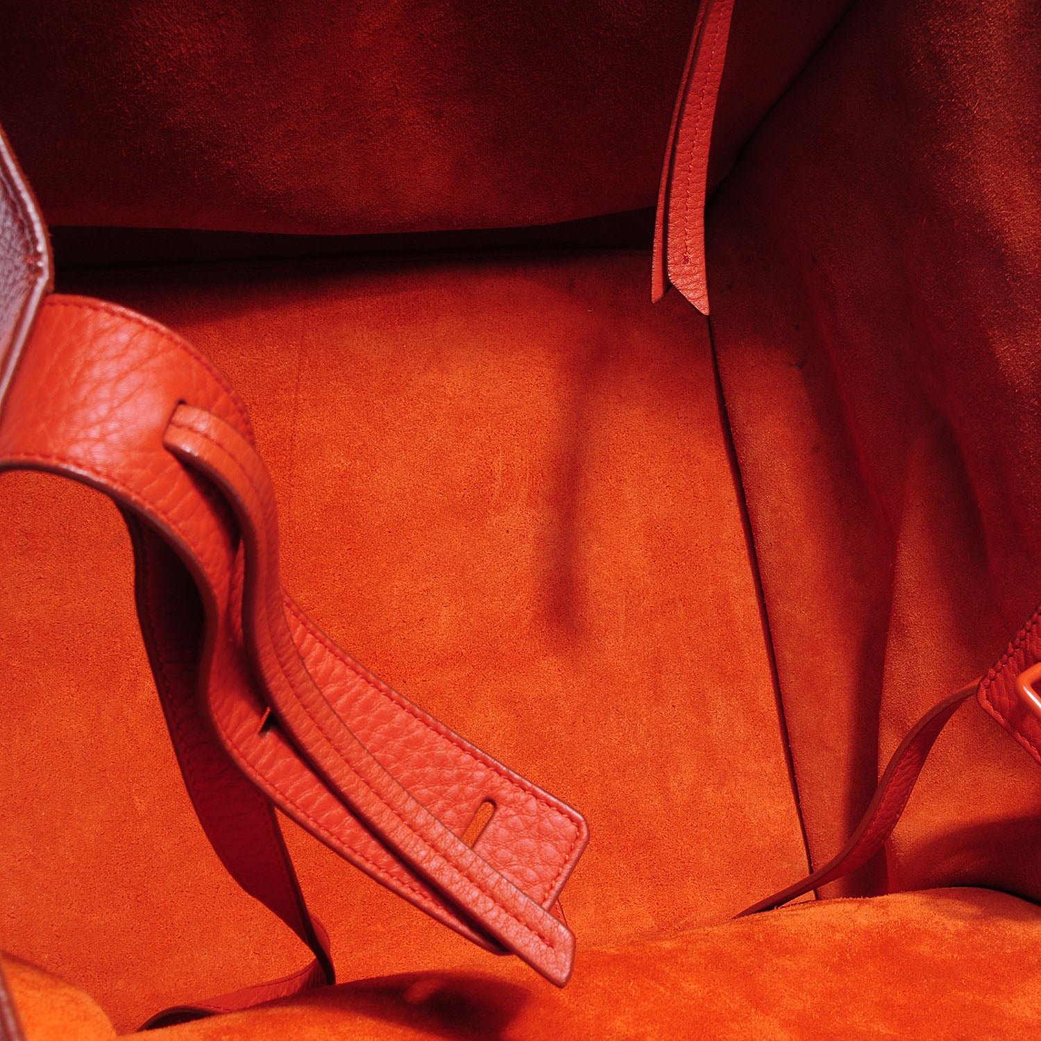 Celine Supple Calfskin Medium Phantom Luggage Orange 10 of 12