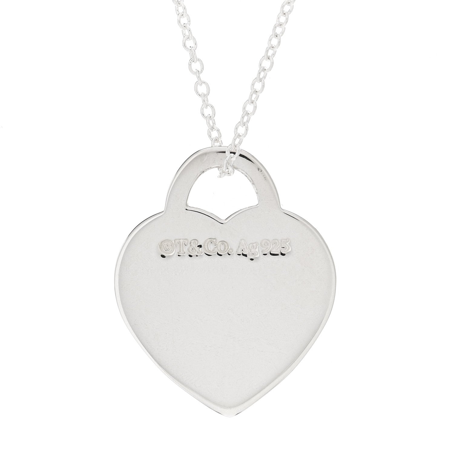 Tiffany Sterling Silver Small Return to Tiffany Heart Pendant Necklace 3 of 3