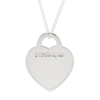 Tiffany Sterling Silver Small Return to Tiffany Heart Pendant Necklace 3 of 3