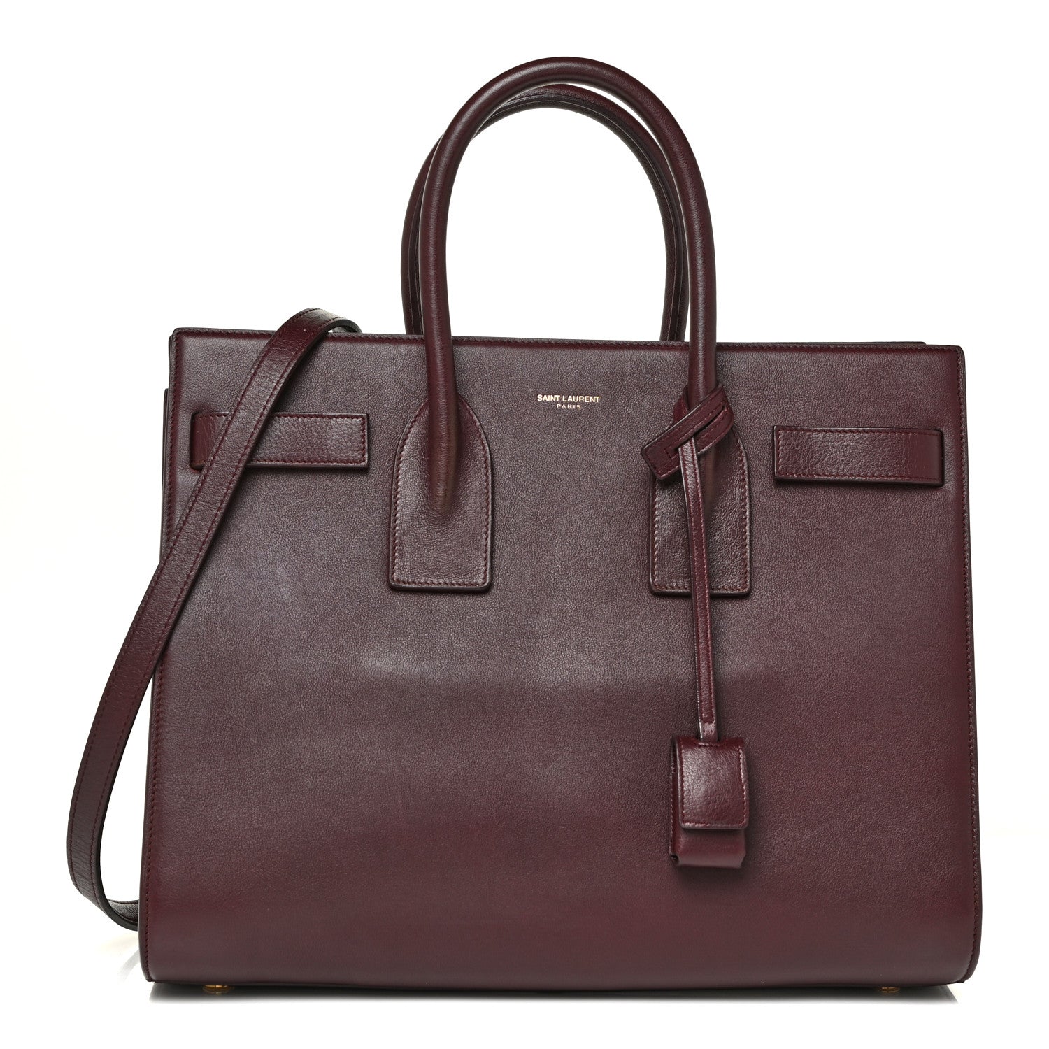 Saint Laurent Calfskin Small Sac De Jour Amarena 1 of 19