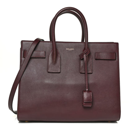 Saint Laurent Calfskin Small Sac De Jour Amarena 1 of 19