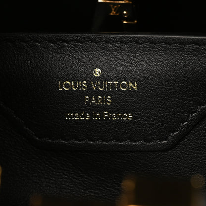 Louis Vuitton Lambskin Quilted Flower Capucines PM Black 6 of 9