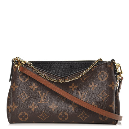 Louis Vuitton Monogram Pallas Clutch Black 1 of 9