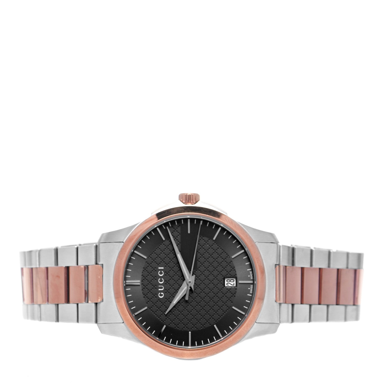 Gucci Stainless Steel 38mm G-Timeless Two Tone Quartz Watch Black 2 of 5