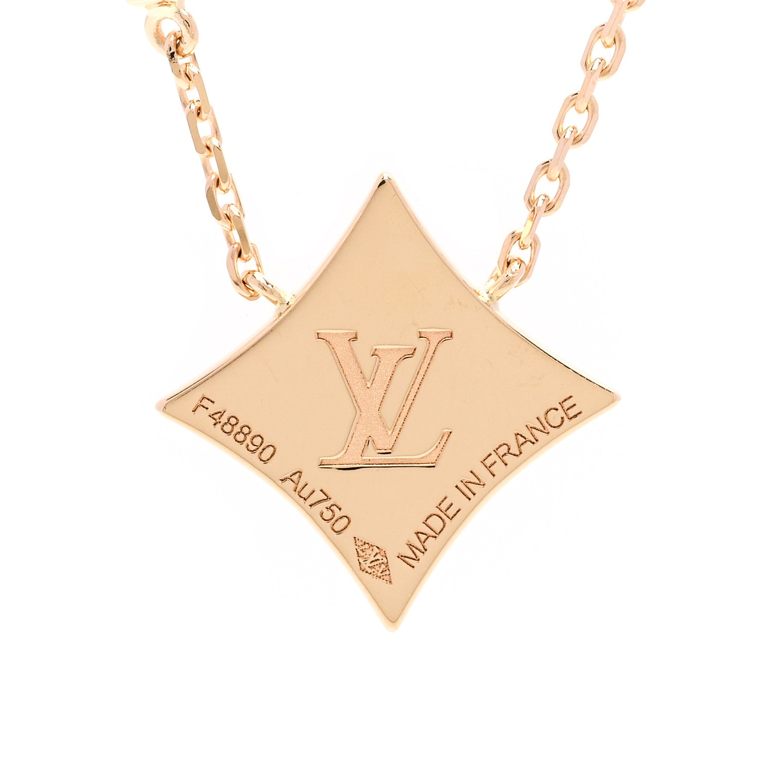 Louis Vuitton 18K Yellow Gold Diamond Black Onyx Color Blossom BB Star Pendant Necklace 4 of 6