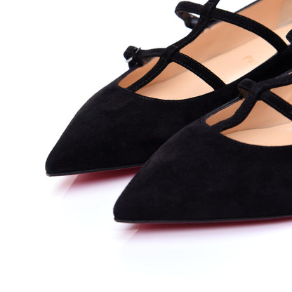 Christian Louboutin Veau Velours Toerless Muse Ballerina Flats 35.5 Black 5 of 12