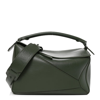 Loewe Satin Calfskin Monochrome Medium Puzzle Bag Vintage Khaki 1 of 8
