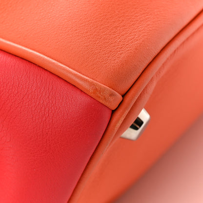Christian Dior Smooth Calfskin Medium Tri-Color Diorissimo Tote Orange Fuchsia Red 13 of 16