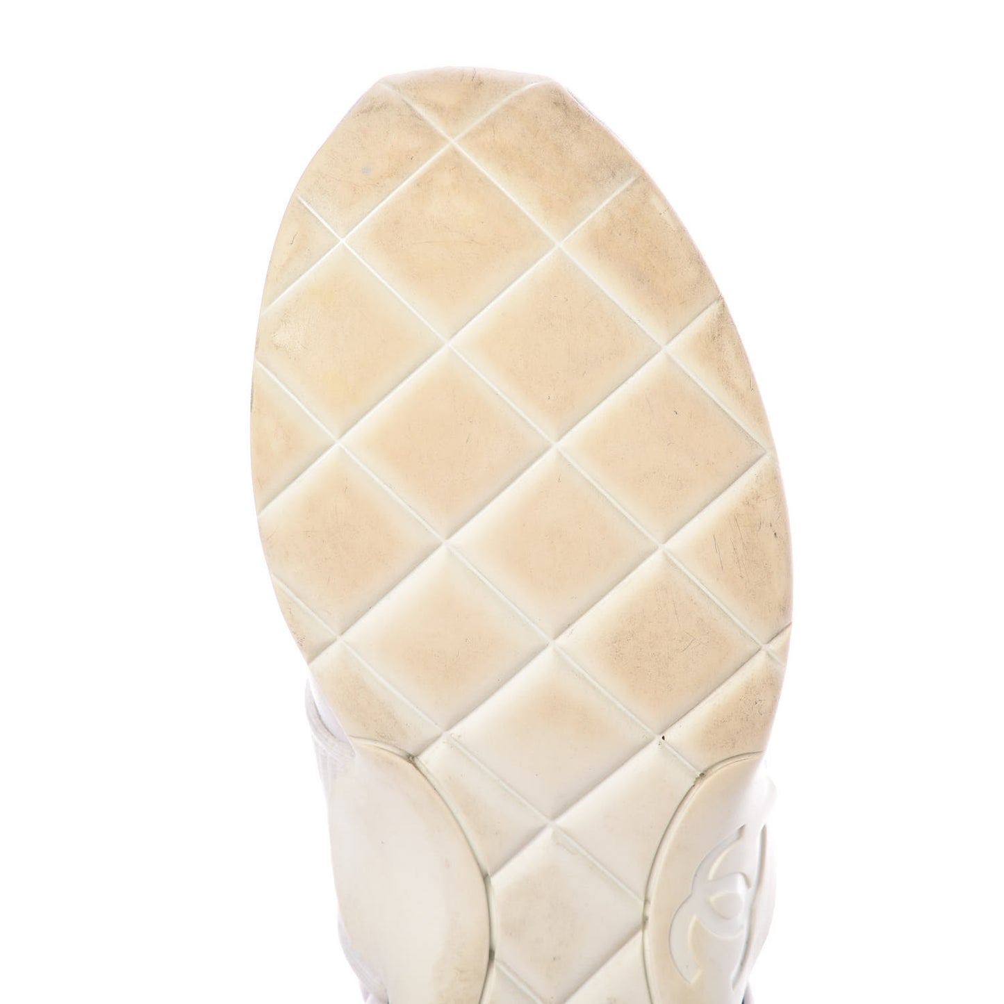 Stretch Fabric CC Sneakers 38 White