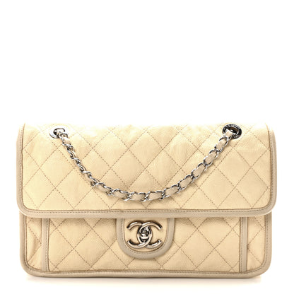 Chanel Caviar Quilted Medium French Riviera Flap Beige 1 of 10