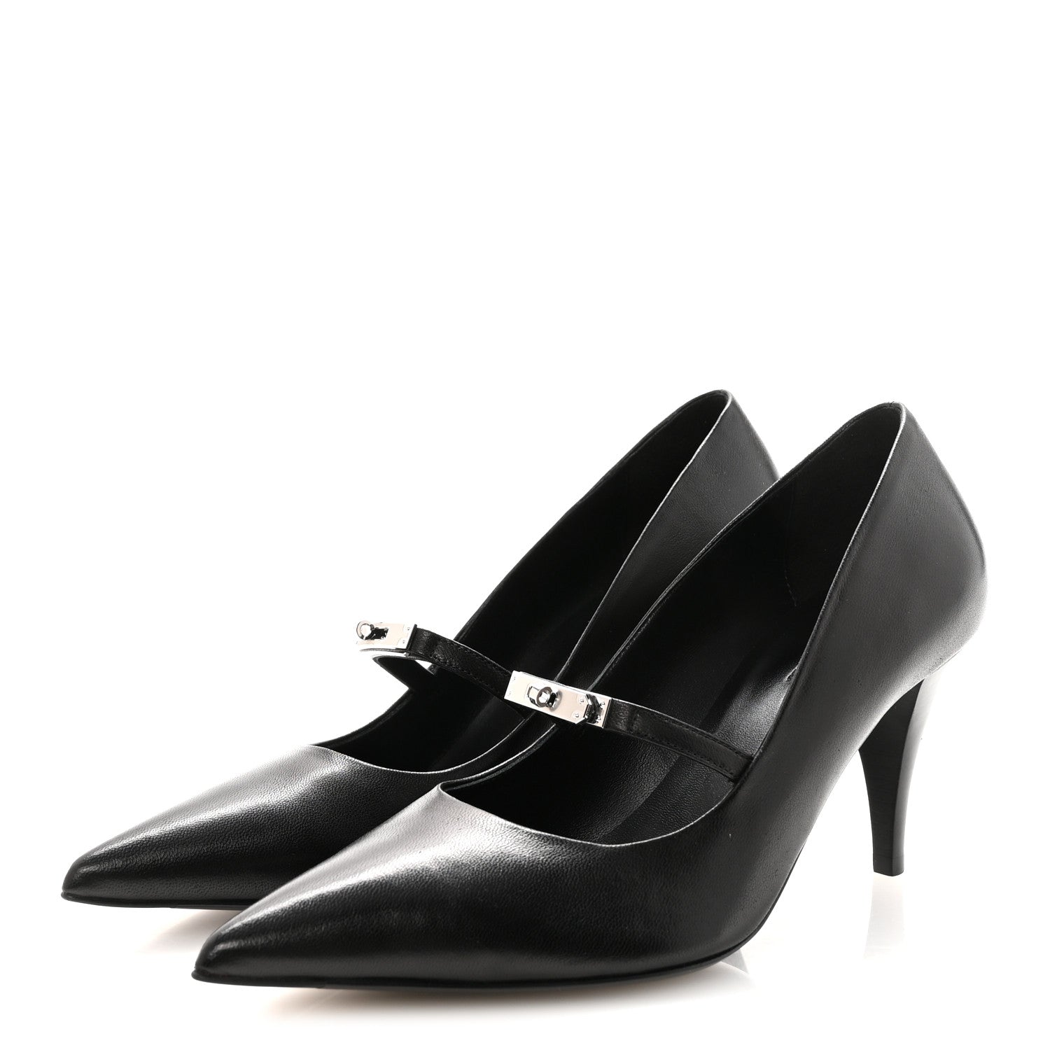 Hermes Nappa Majeste 80 Pumps 37.5 Black 4 of 9