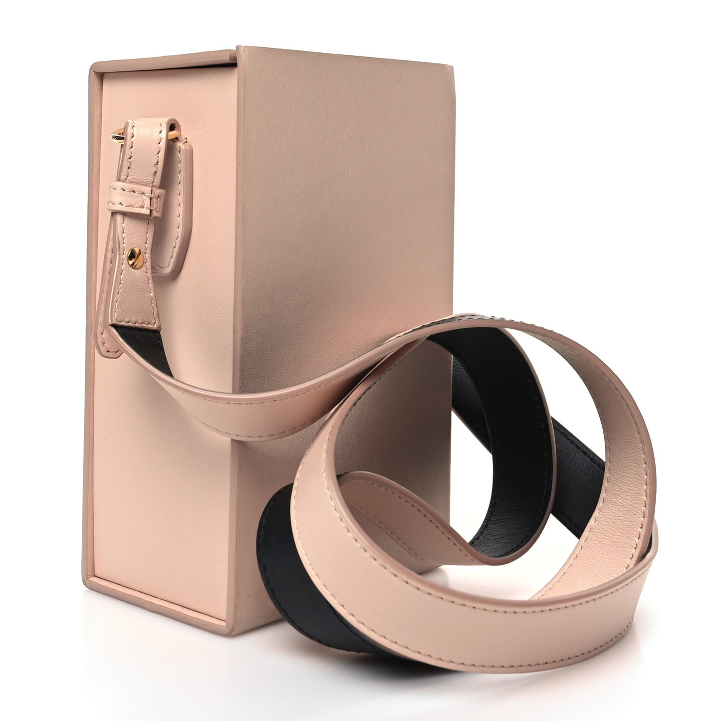 Vitello Fluffy Logo Vertical Box Rosa Quarzo Black
