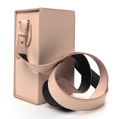 Fendi Vitello Fluffy Logo Vertical Box Rosa Quarzo Black 4 of 15