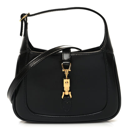 Gucci Boarded Dyana Lux Calfskin Mini Jackie 1961 Hobo Black 1 of 12