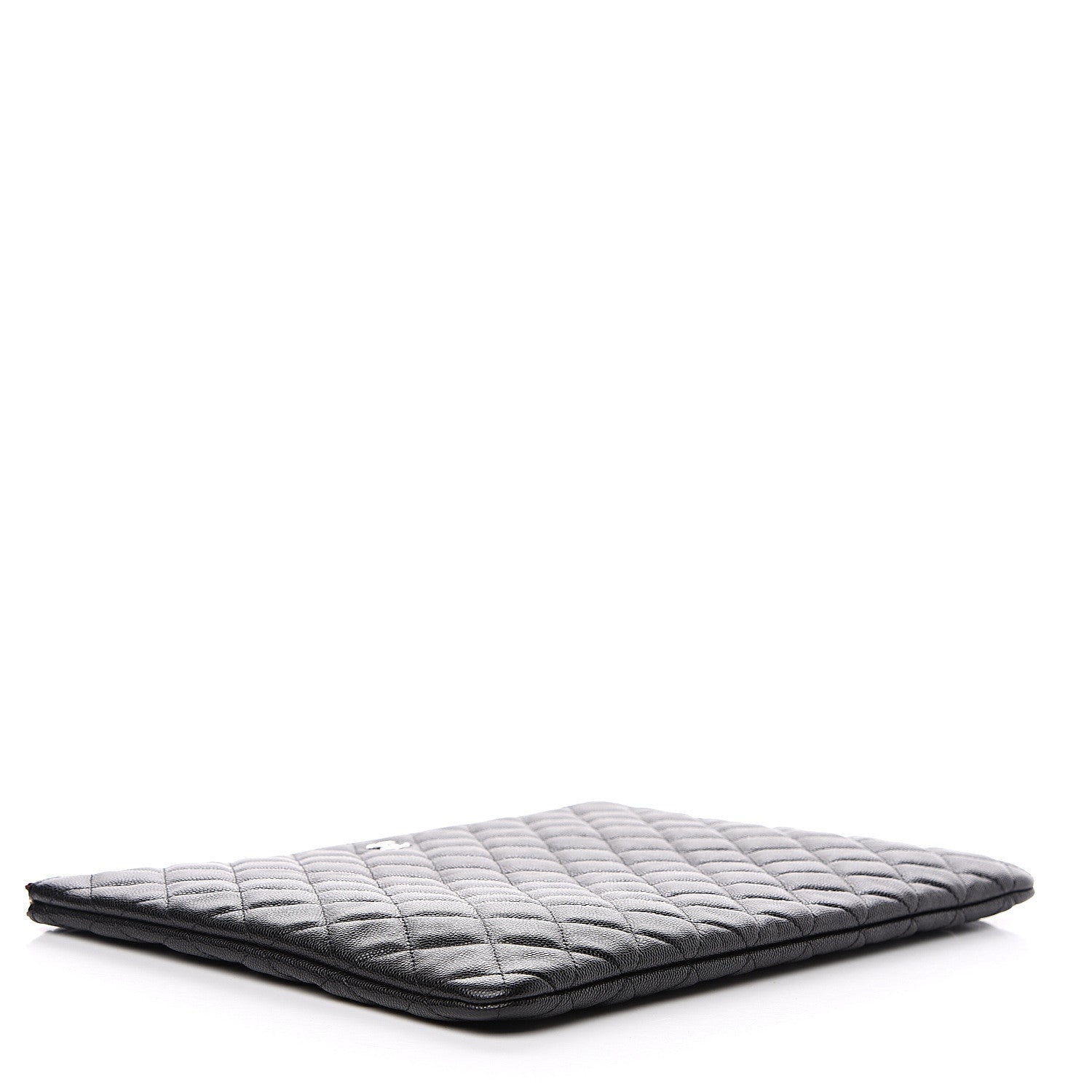 Chanel Caviar Quilted Large Cosmetic Case Black 3 of 8