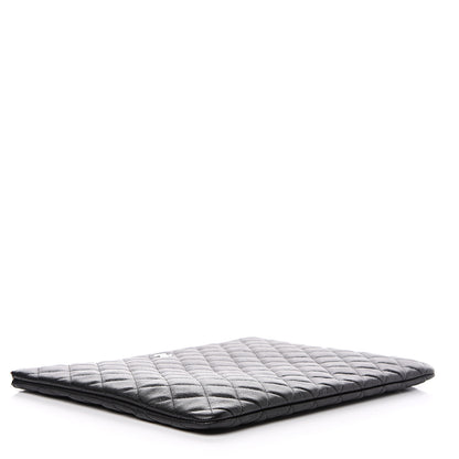 Chanel Caviar Quilted Large Cosmetic Case Black 3 of 8