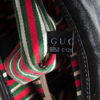 Gucci Leather New Britt Medium Hobo Black 8 of 9