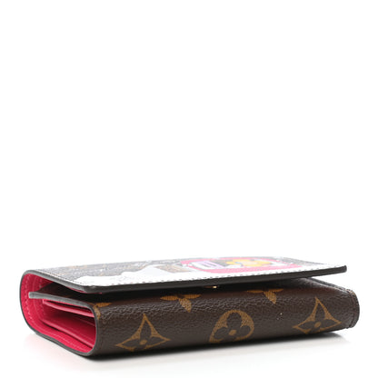 Louis Vuitton Monogram 2019 Christmas Animation Victorine Wallet Fuchsia 4 of 8
