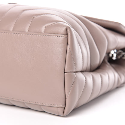 Saint Laurent Calfskin Y Quilted Monogram Medium Loulou Chain Satchel Mink 9 of 9