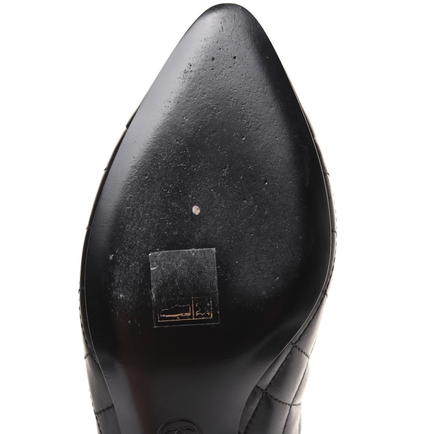 Chanel Calfskin Quilted Cap Toe Short Boots 39 Black 9 of 13