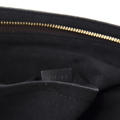 Louis Vuitton Monogram Flower Zipped Tote MM Black 9 of 10