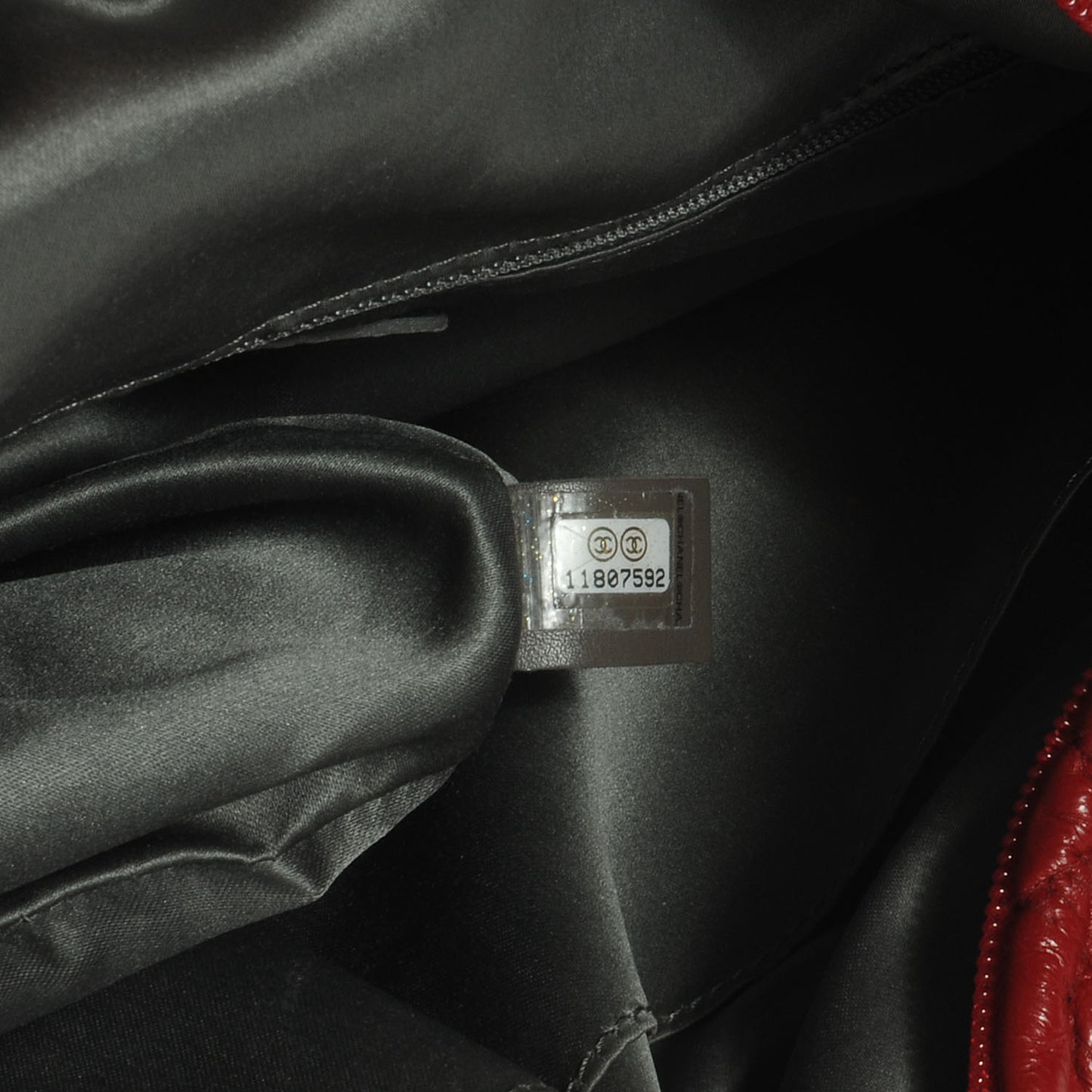 Quilted Lambskin Hidden Chain Hobo Red