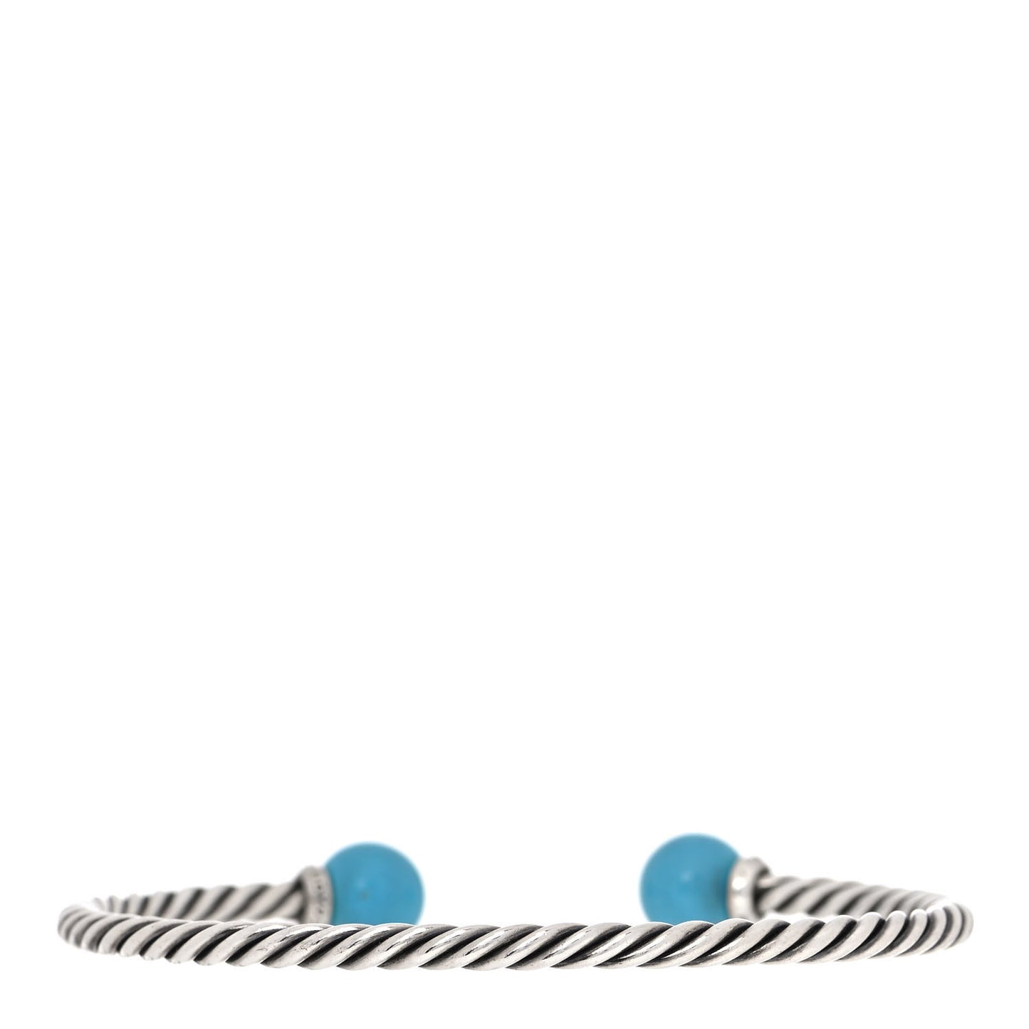 Sterling Silver Diamond Turquoise 9mm Solari Bracelet