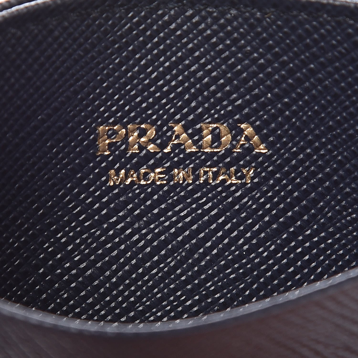 Prada Saffiano Greche Card Holder Baltico Rosso 6 of 7