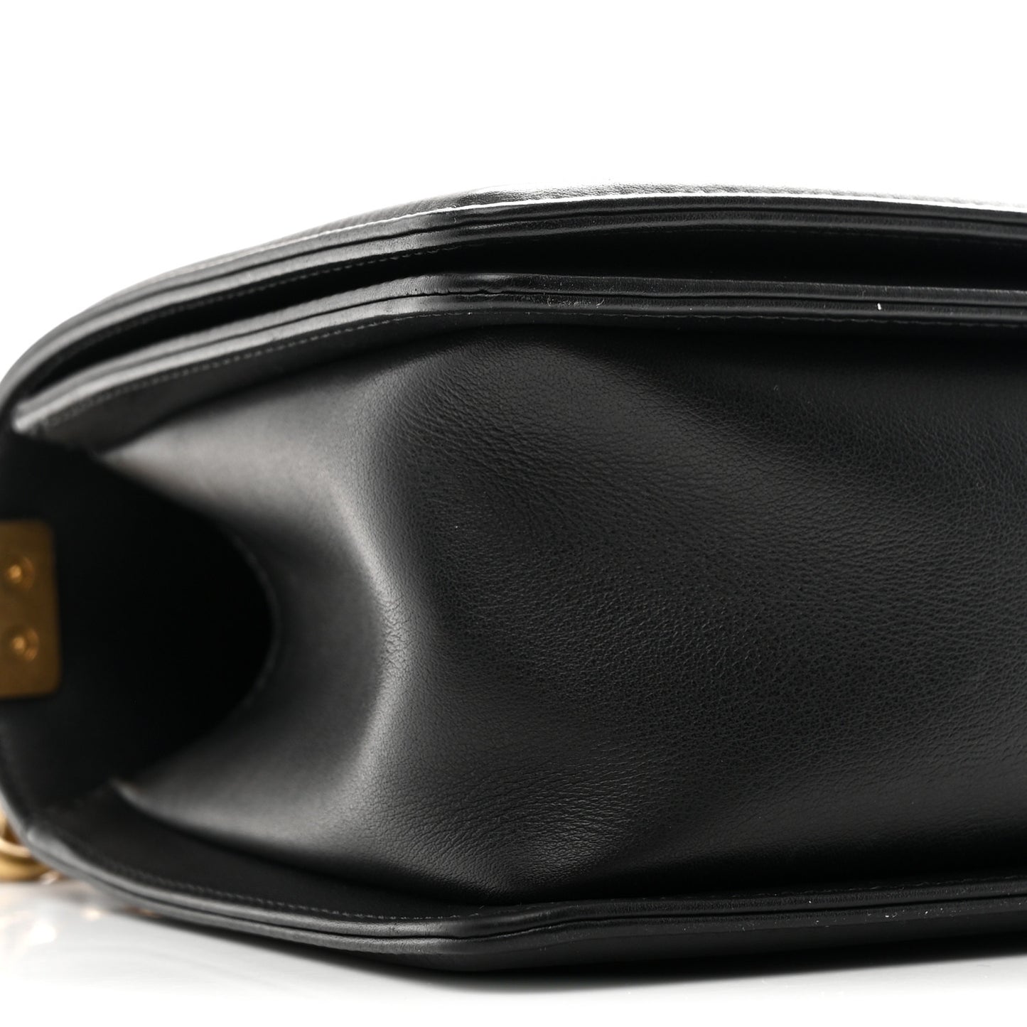 Lambskin Quilted Medium Boy Flap Black