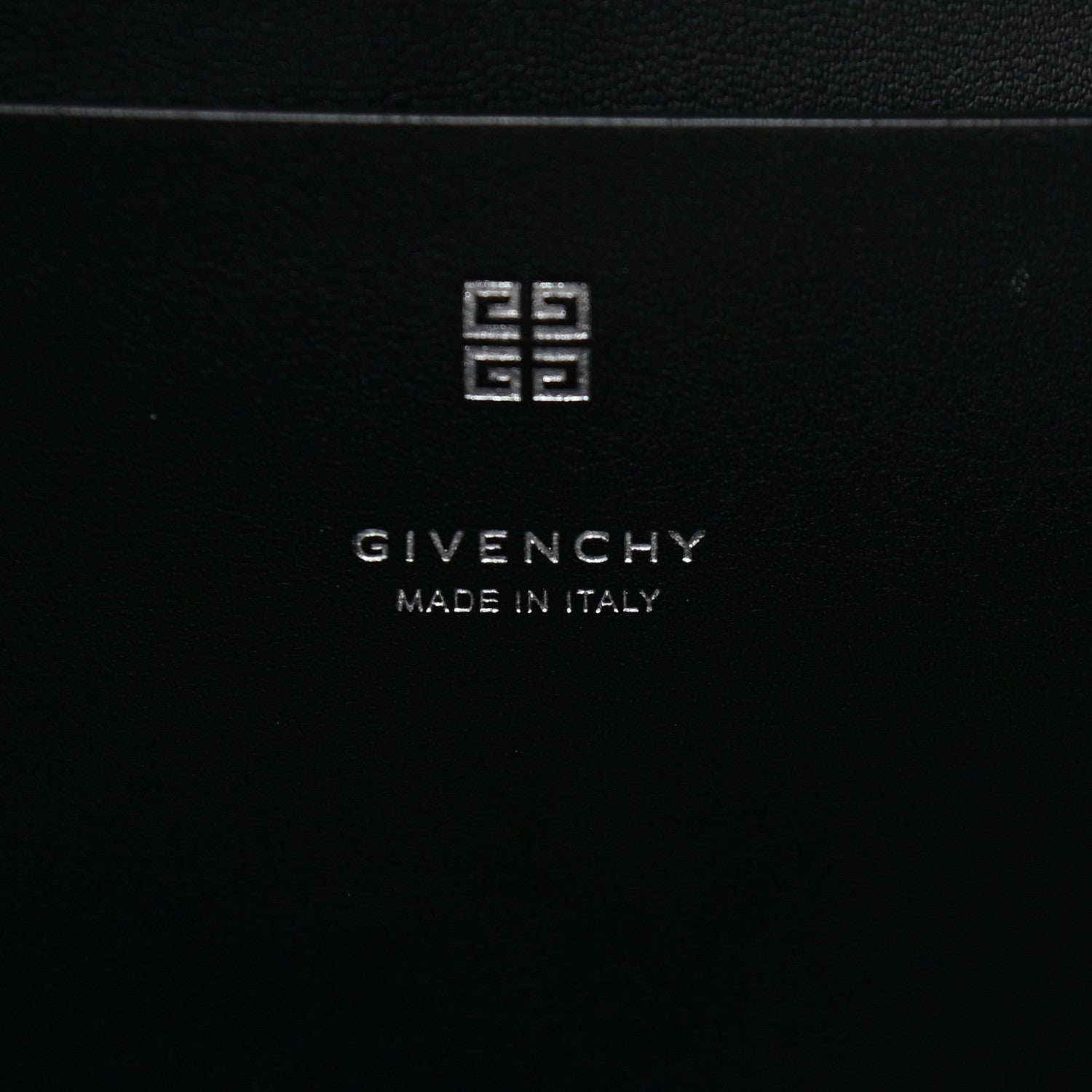 Givenchy Smooth Calfskin Medium Moon Cut Out Shoulder Bag Black 6 of 9