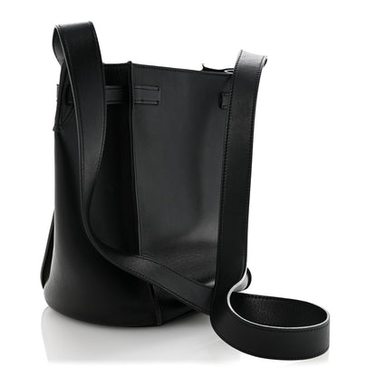 Celine Supple Grained Calfskin Long Strap Big Bag Bucket Black 3 of 14