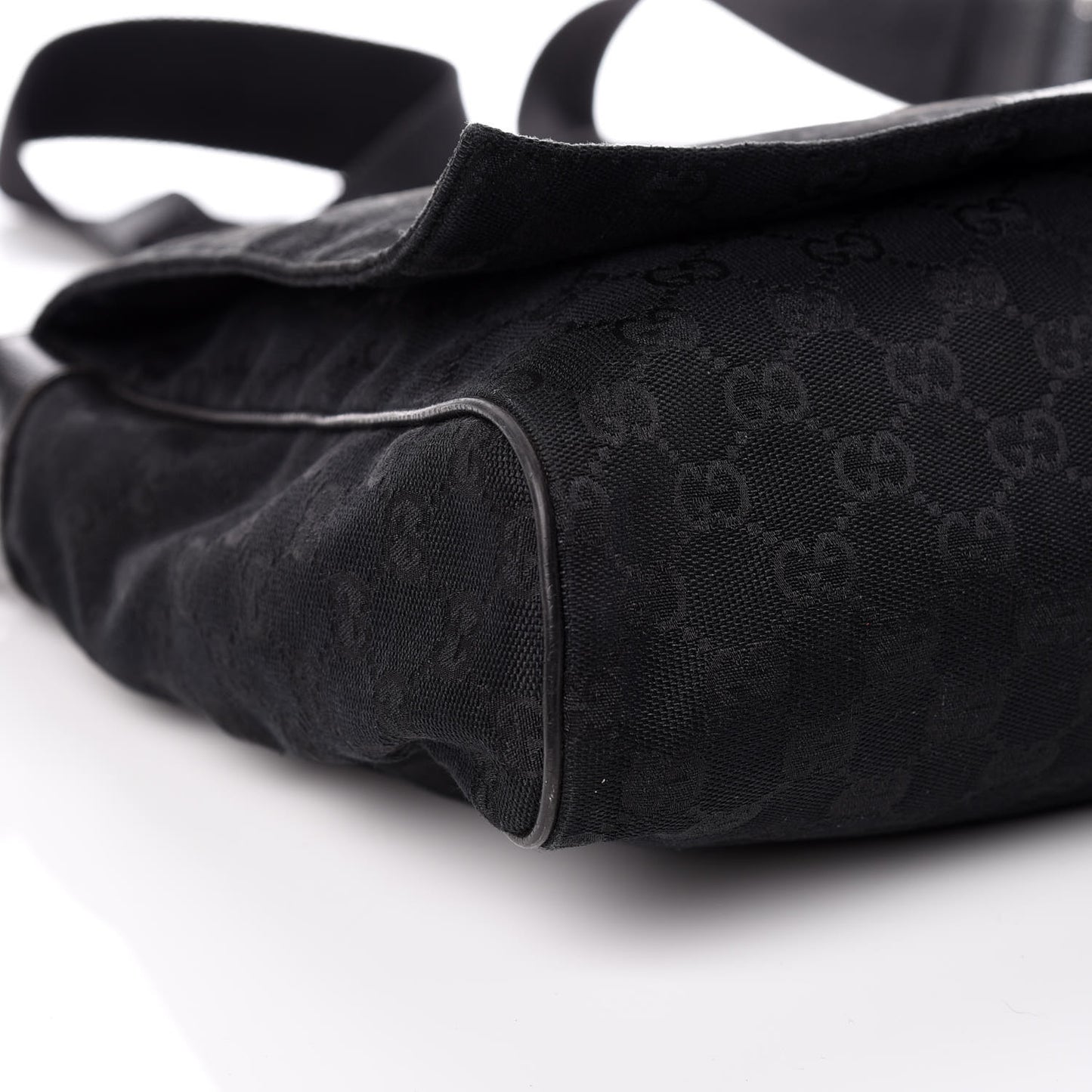 Monogram Small Flap Messenger Bag Black