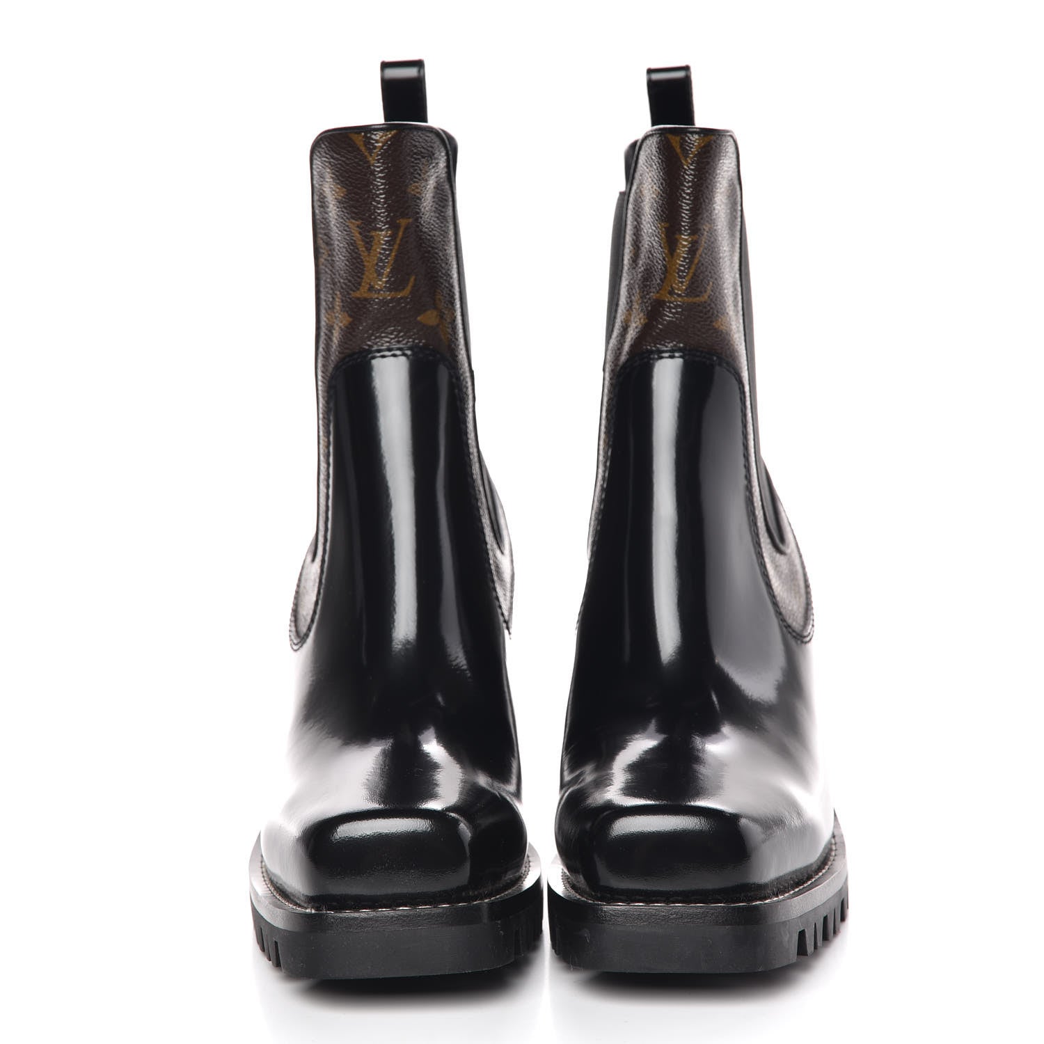 Louis Vuitton Patent Monogram Limitless Ankle Boots 38.5 2 of 10
