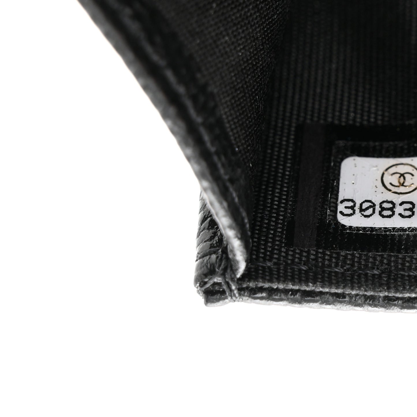 Caviar Quilted My Everything Belt Flap Card Holder Black