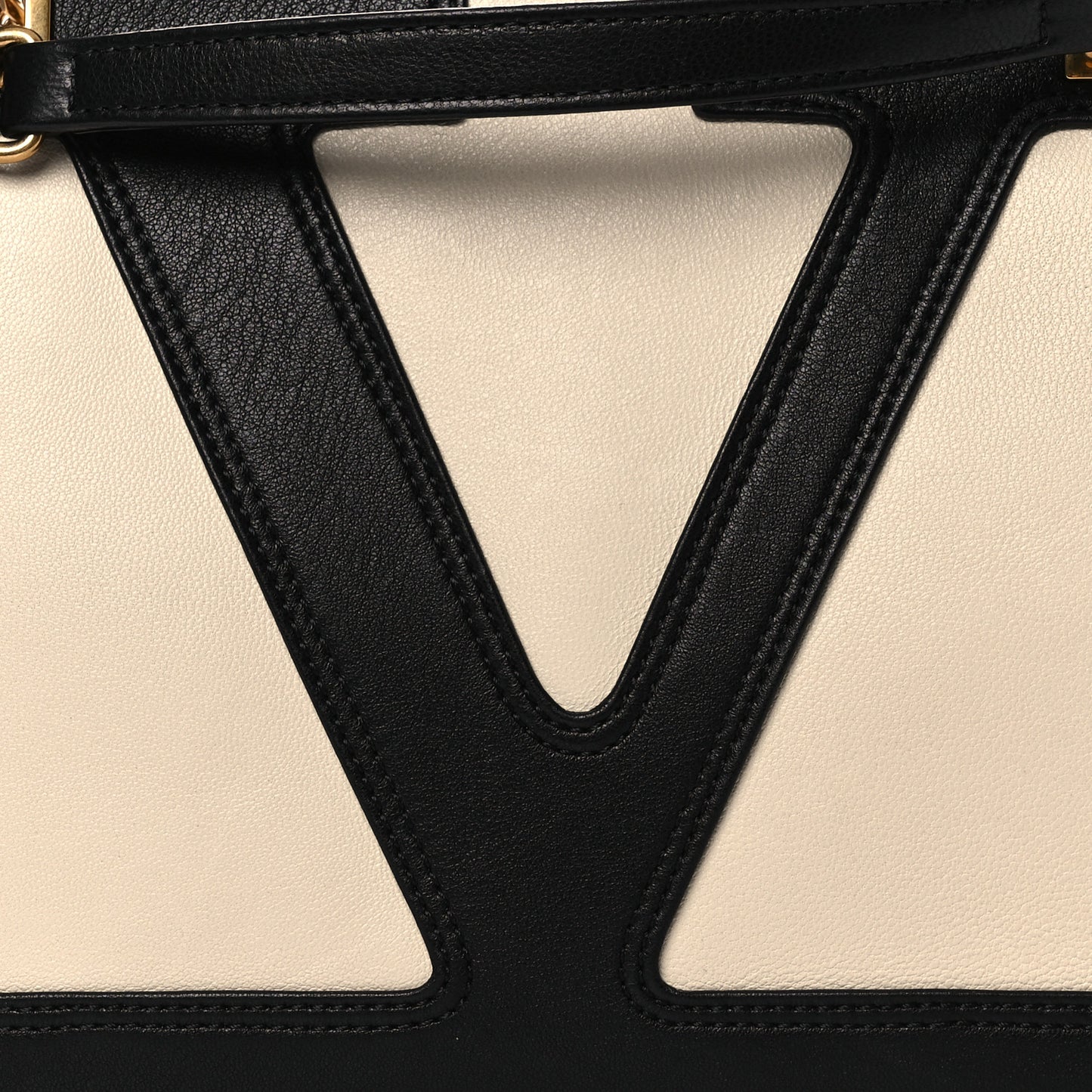 Nappa Small Viva Superstar Shopping Tote Butter Black