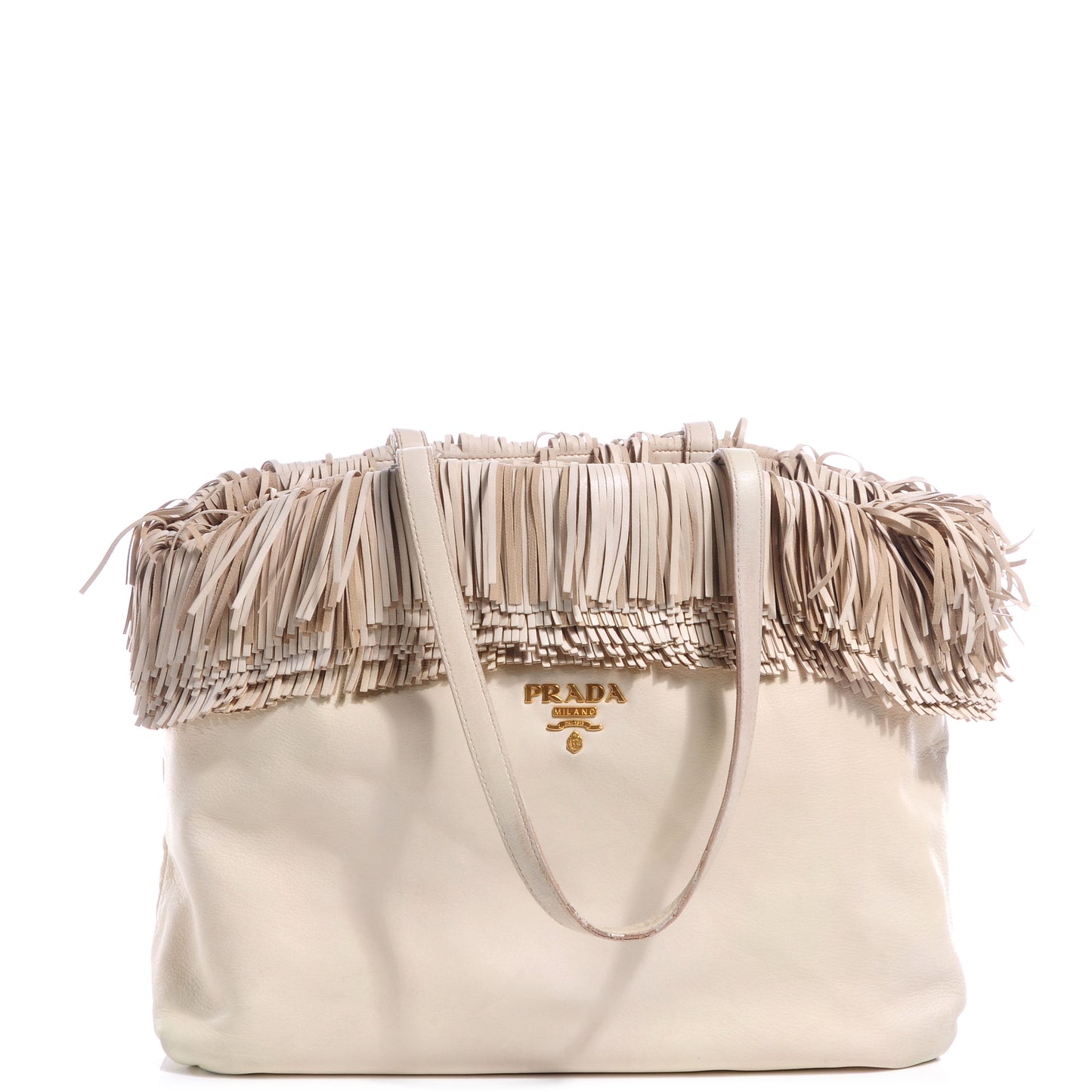Nappa Leather Frills Tote Cera