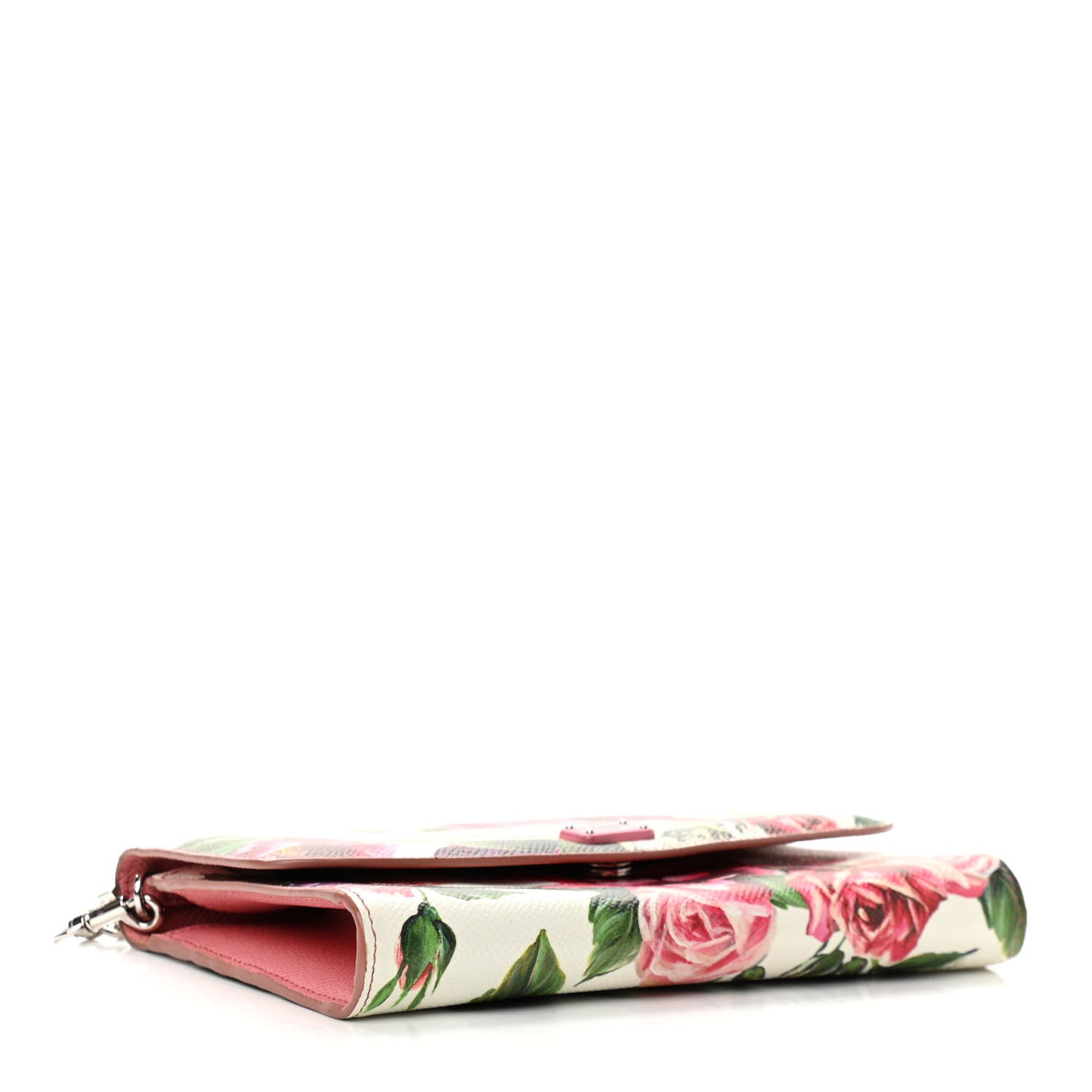 Dauphine Floral Print Wallet On Chain Multicolor
